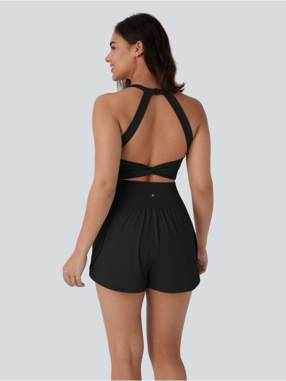 Halara SoftlyZero Tummy Control 2-in-1 Yoga Jumpsuit Black XL NWOT - Picture 3 of 10